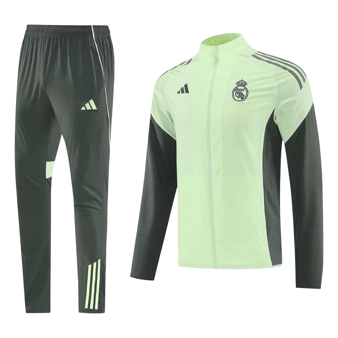 Real Madrid Mens Training Tracksuit Kit 2025/26 Green