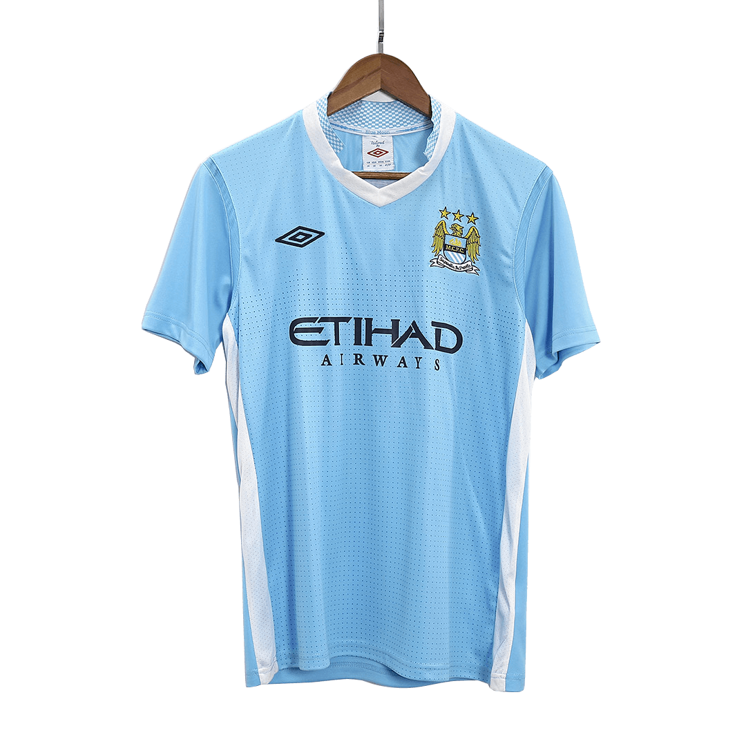 Retro Manchester City Mens Home Soccer Jersey 2011/12 Blue