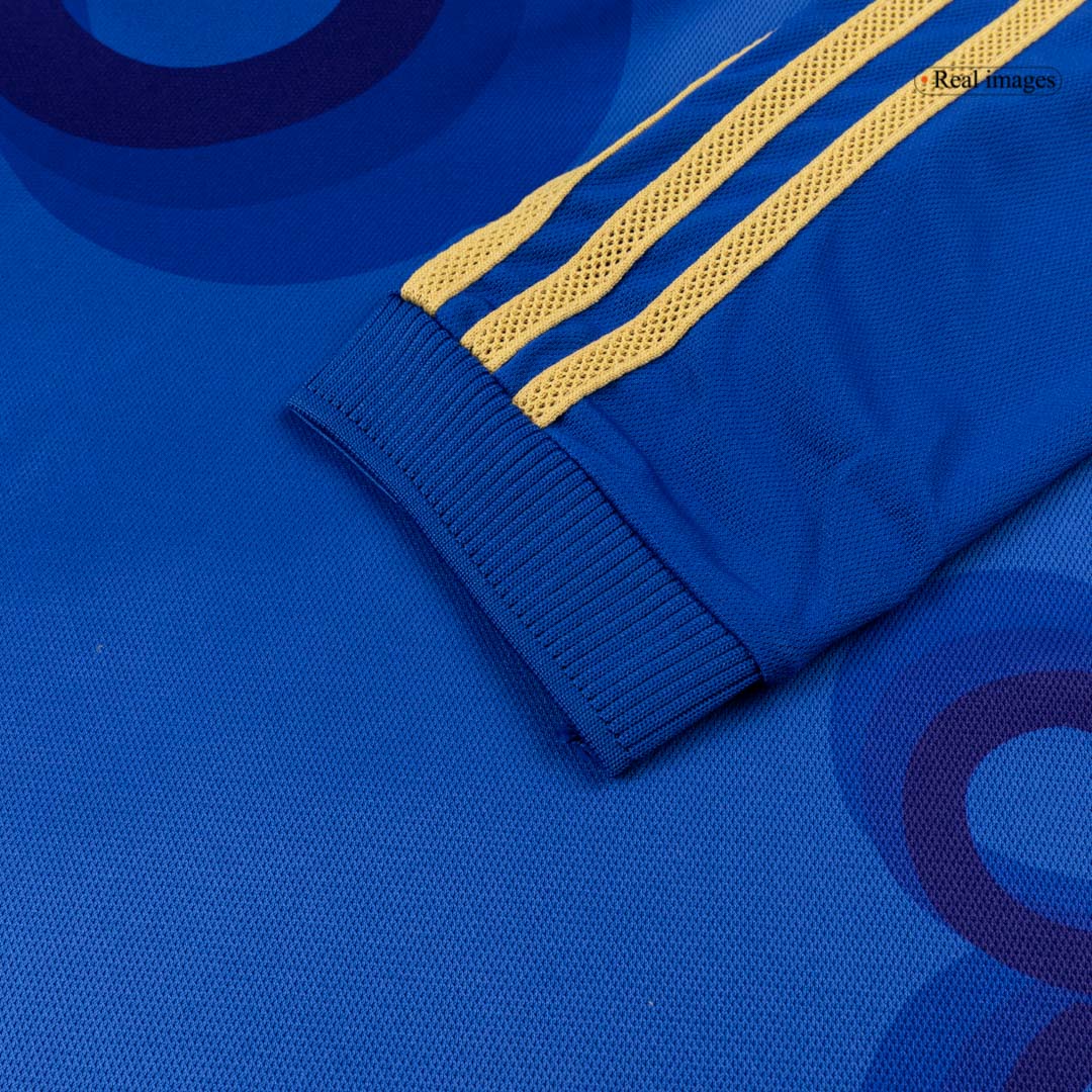 Real Madrid Mens Long Sleeve Soccer Jersey 2025/26 Blue