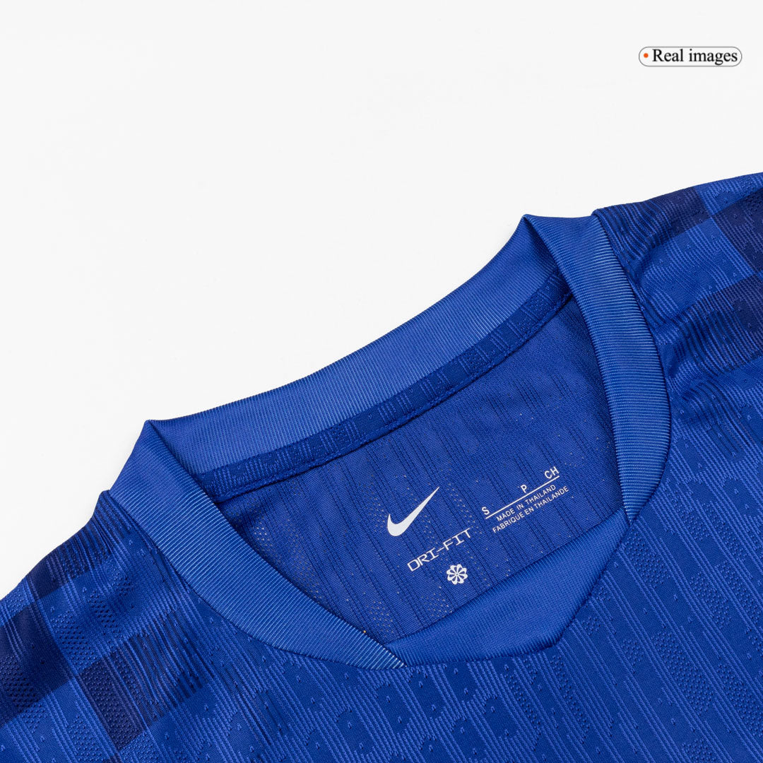 Croatia Mens Away Soccer Jersey World Cup 2026 Blue - Player Version