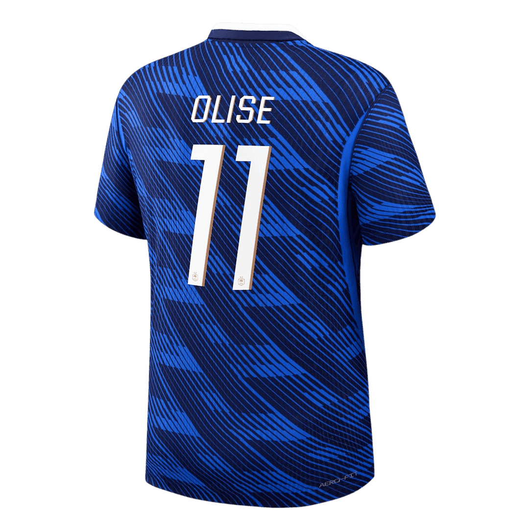 OLISE #11 France Mens Home Soccer Jersey World Cup 2026 Blue - Player Version