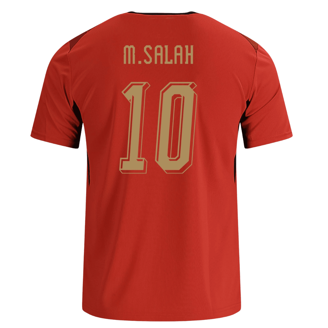M.SALAH #10 Egypt Mens Home Soccer Jersey World Cup 2026 Red
