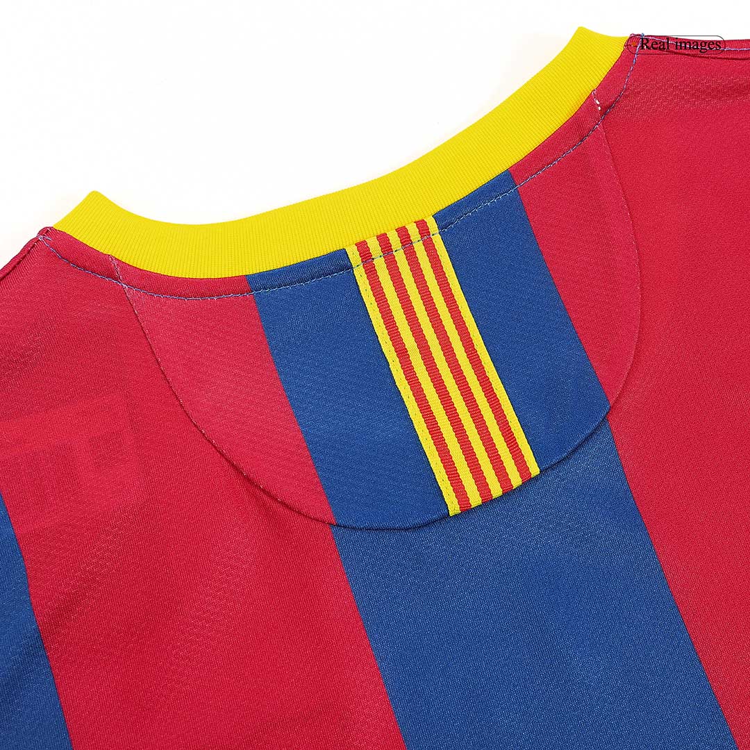 Retro Barcelona Mens Home Soccer Jersey 2010/11 Red&Blue
