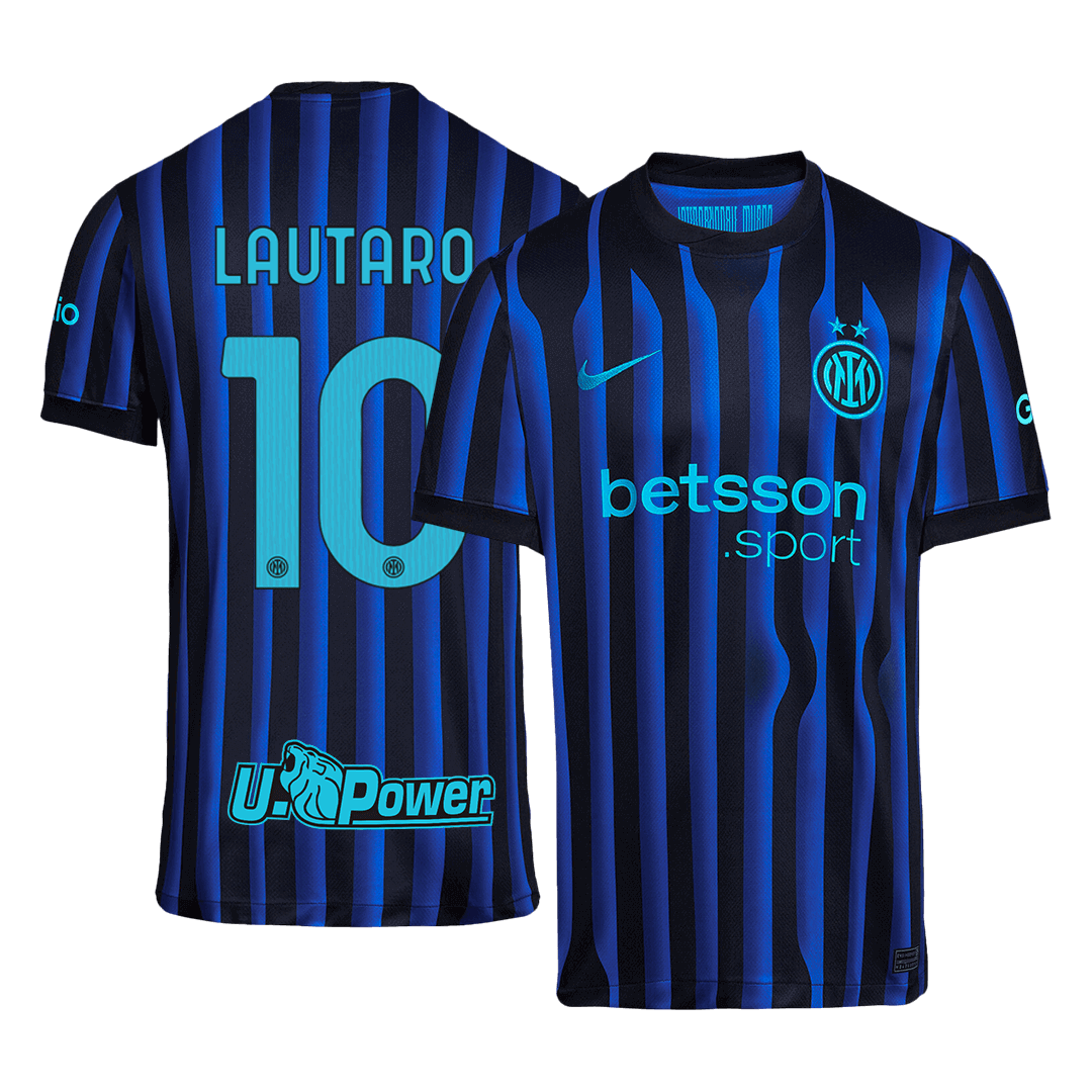 LAUTARO #10 Inter Milan Mens Home Soccer Jersey 2025/26 Blue&Black