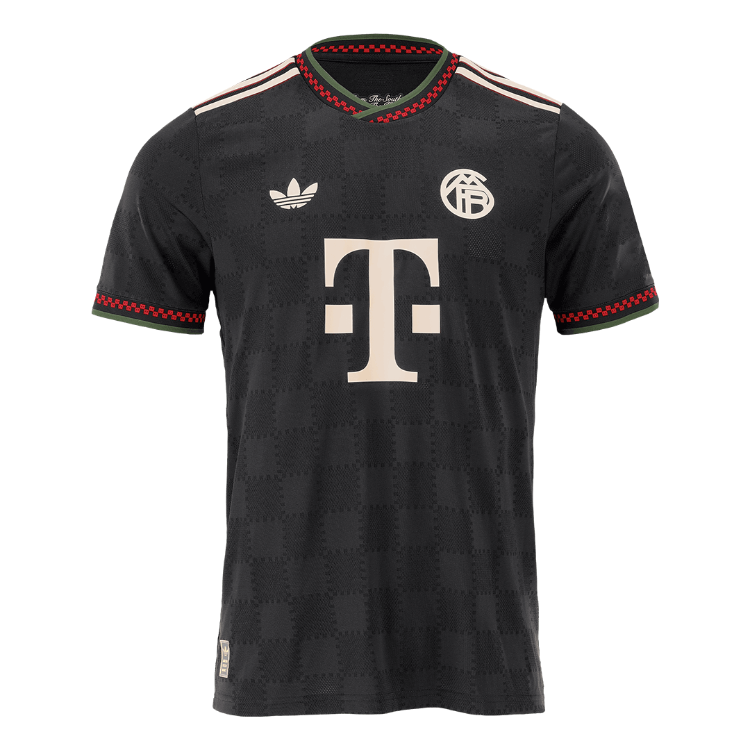 Bayern Munich Mens Third Away Soccer Jersey 2025/26 Black - Player Version