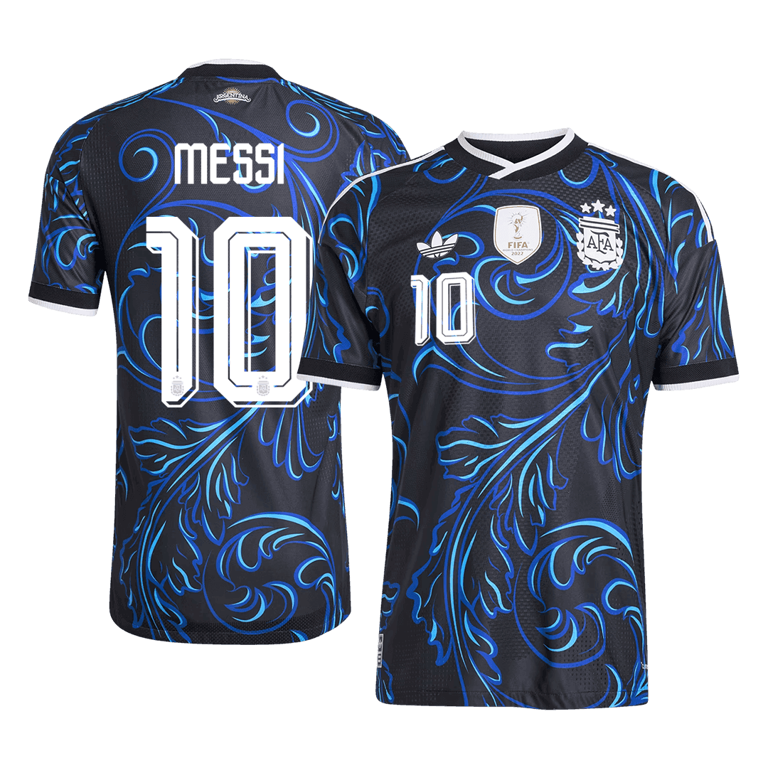 MESSI #10 Argentina Mens Away Soccer Jersey World Cup 2026 Black - Player Version