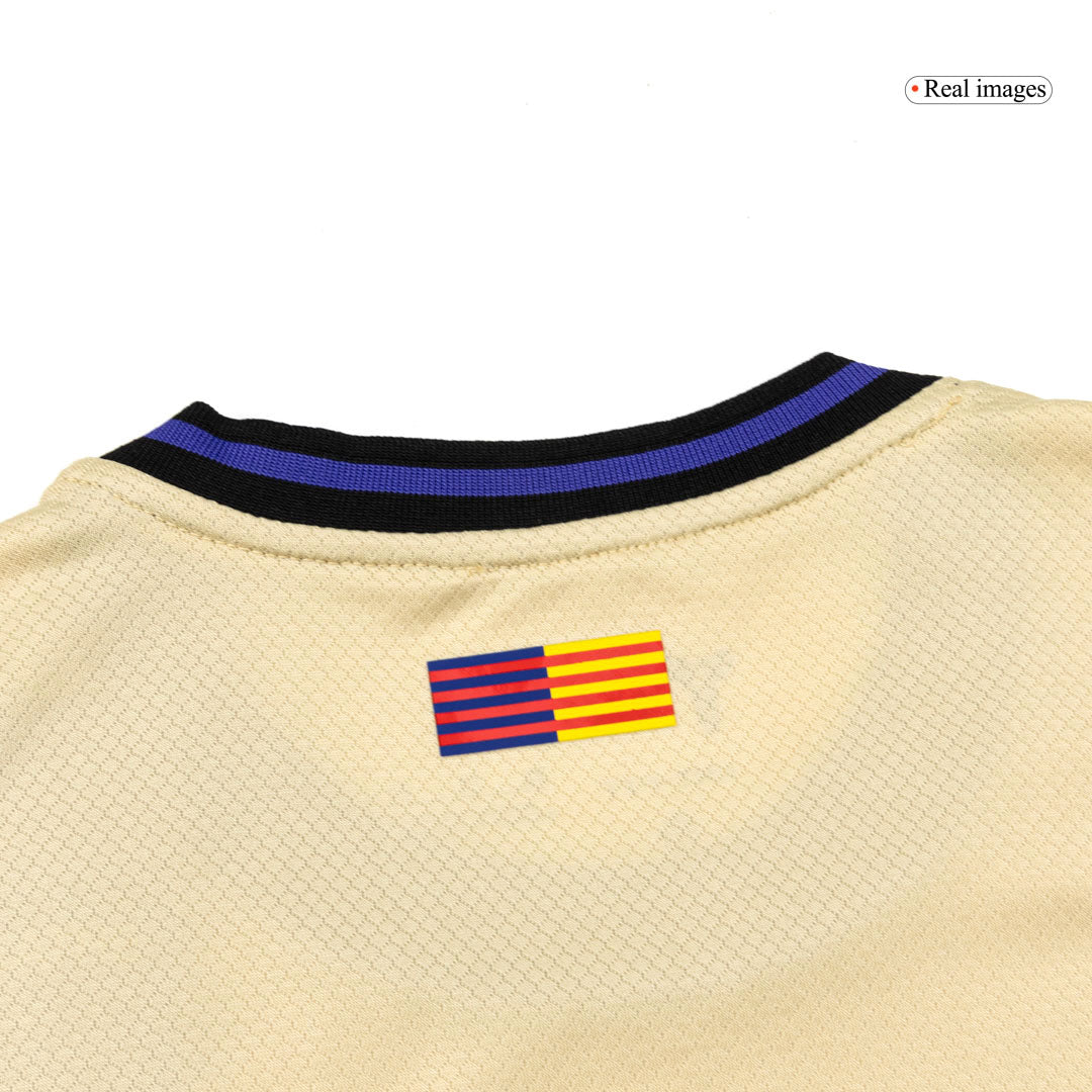 Barcelona Kids Away Soccer Kit 2025/26 Yellow