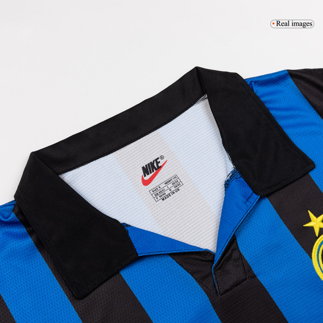 Retro Inter Milan Mens Home Soccer Jersey 1998/99 Blue&Black