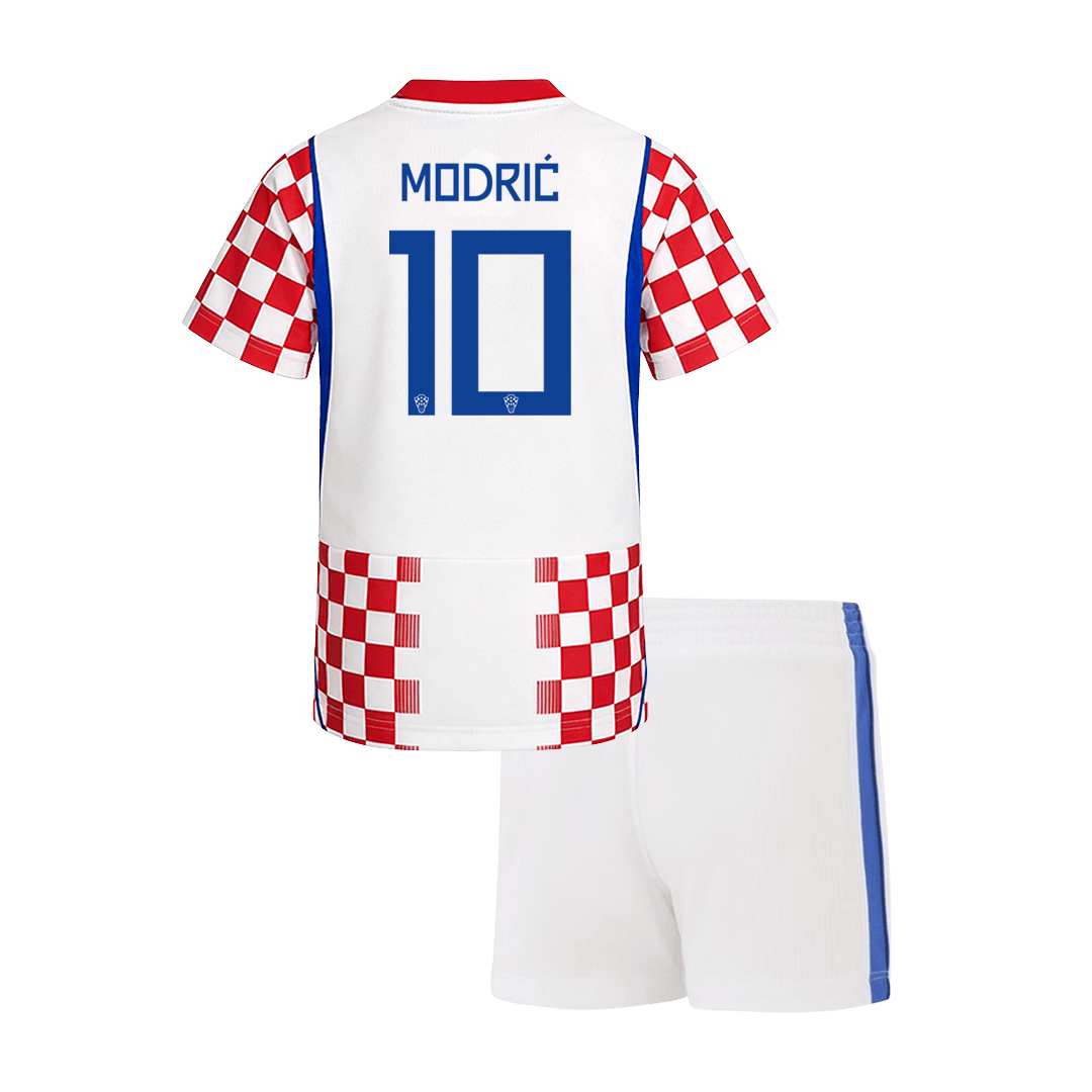 MODRIĆ #10 Croatia Kids Home Soccer Kit World Cup 2026 Red&White