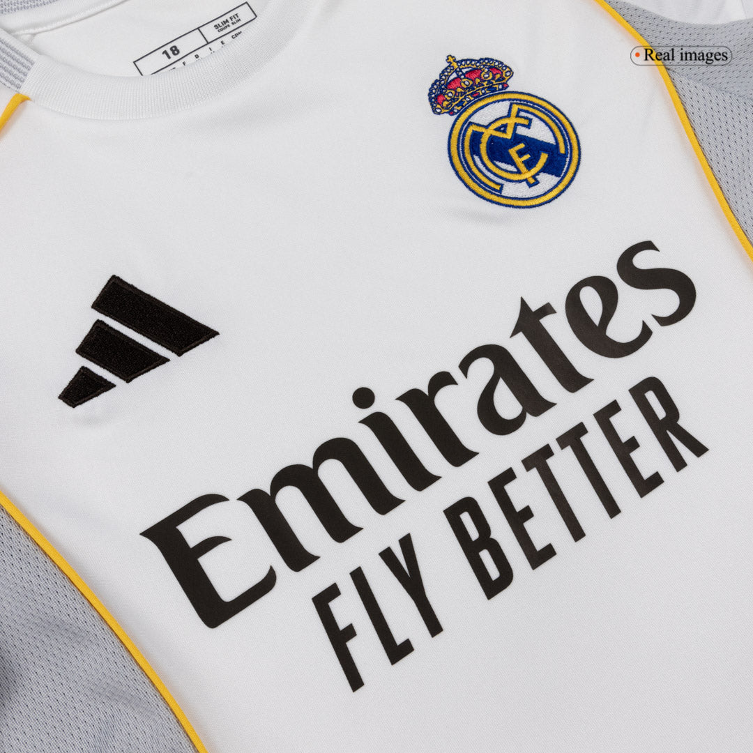 Real Madrid Kids Home Soccer Full Set 2025/26 White [PREMIUM]