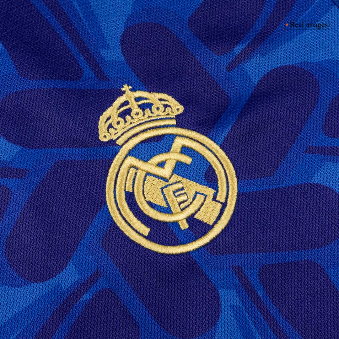 Real Madrid Mens Long Sleeve Soccer Jersey 2025/26 Blue