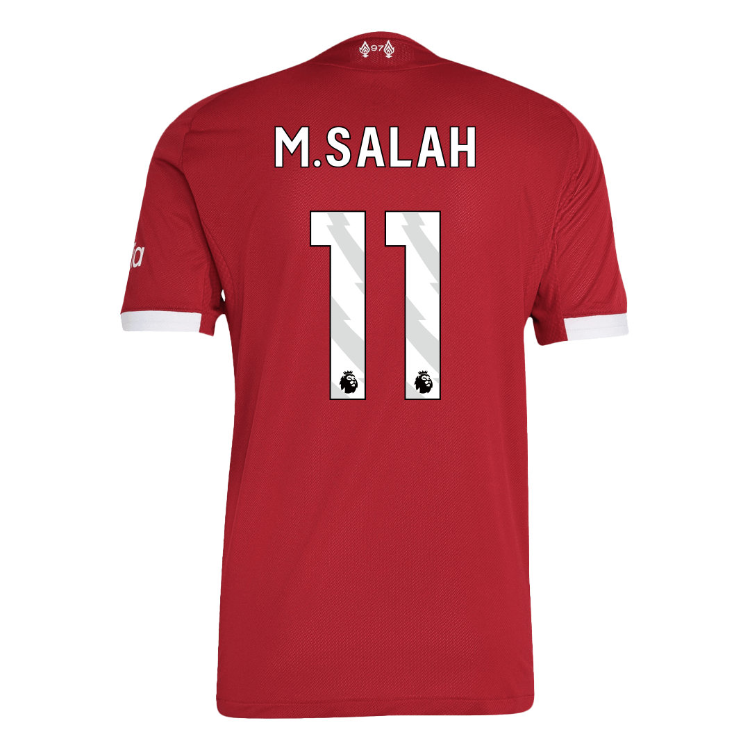 M.SALAH #11 Liverpool Mens Home Soccer Jersey 2025/26 Red - Player Version