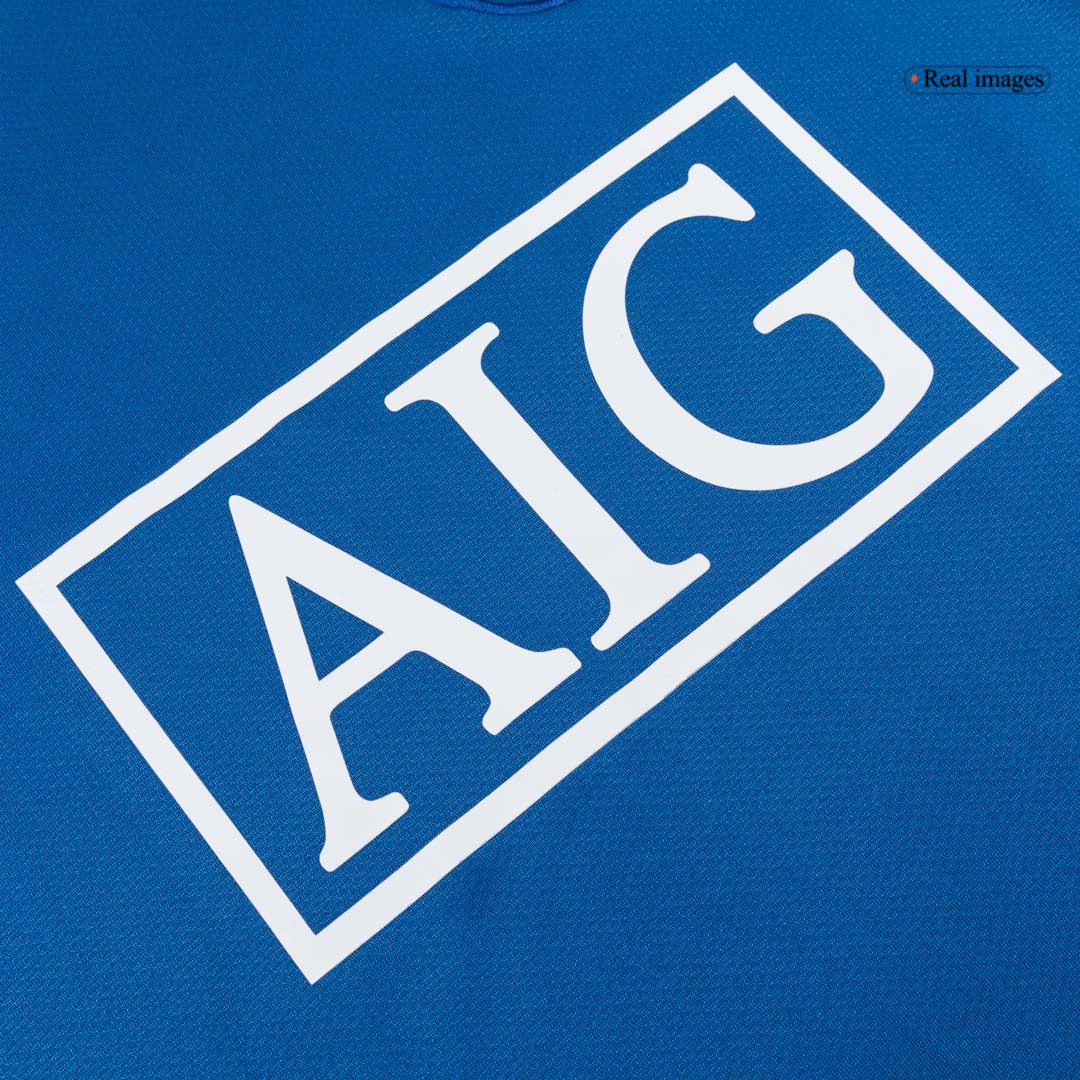 Retro Manchester United Mens Third Away Soccer Jersey 2008/09 Blue