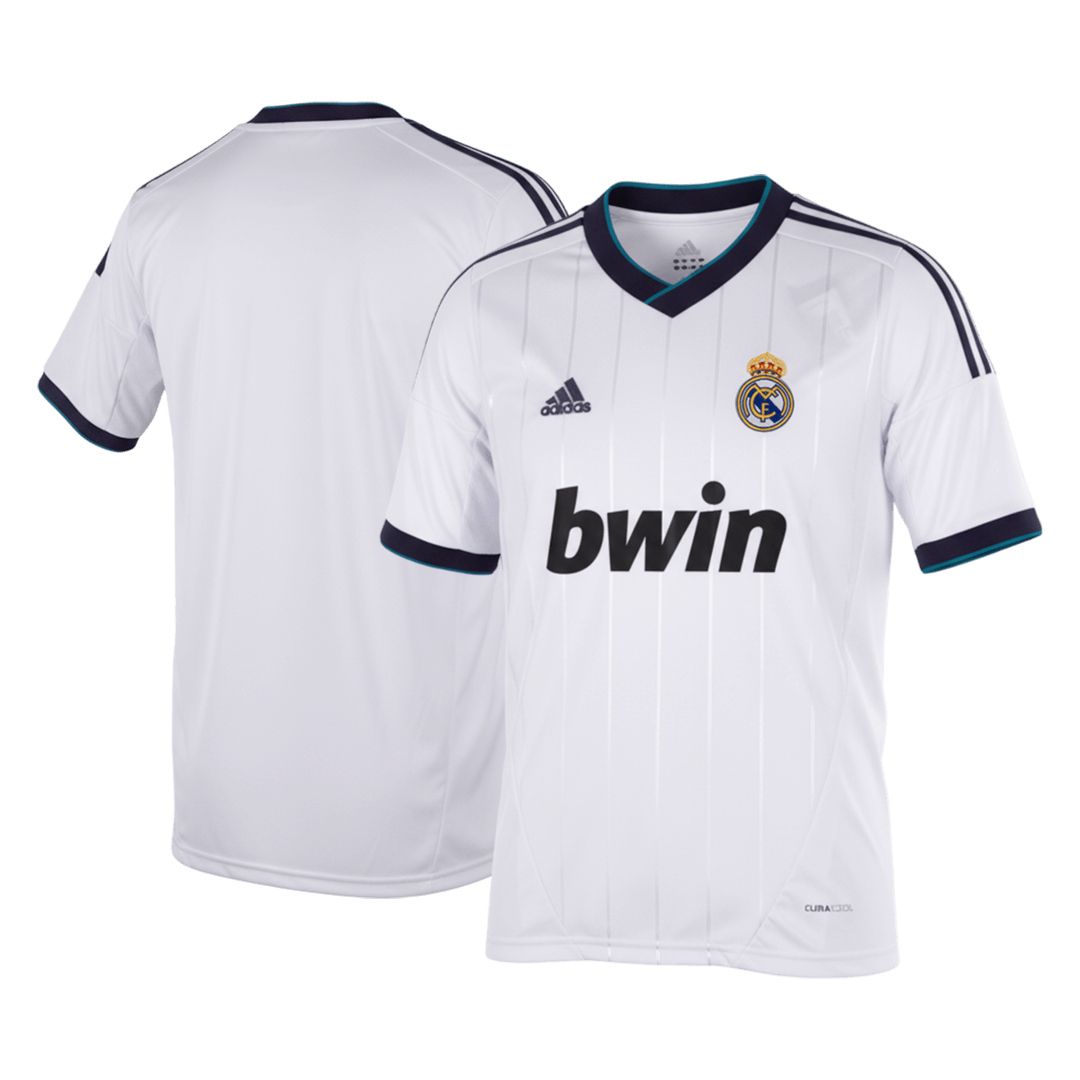 Retro Real Madrid Mens Home Soccer Jersey 2012/13 White