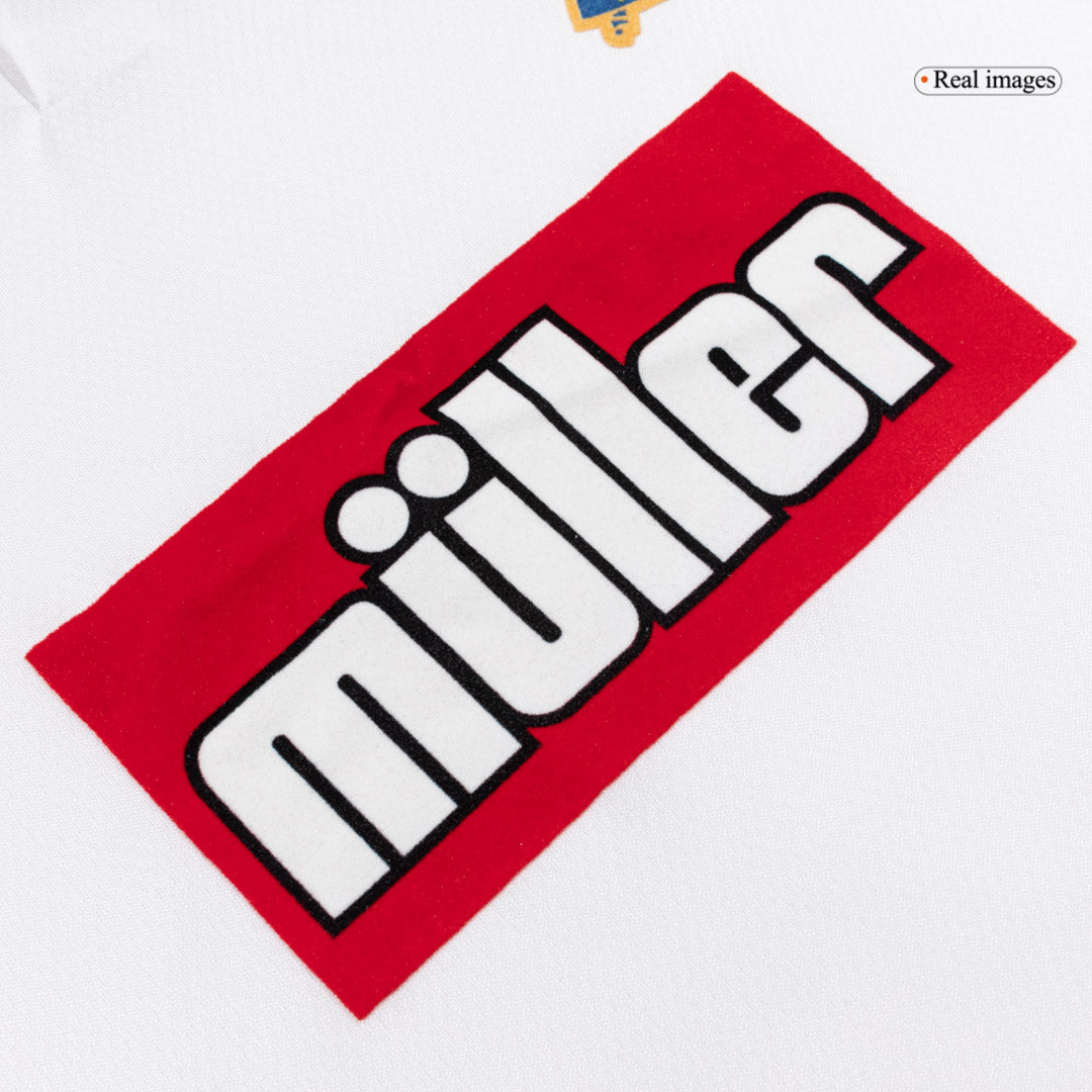Retro Aston Villa Mens Third Away Soccer Jersey 1994/95 White