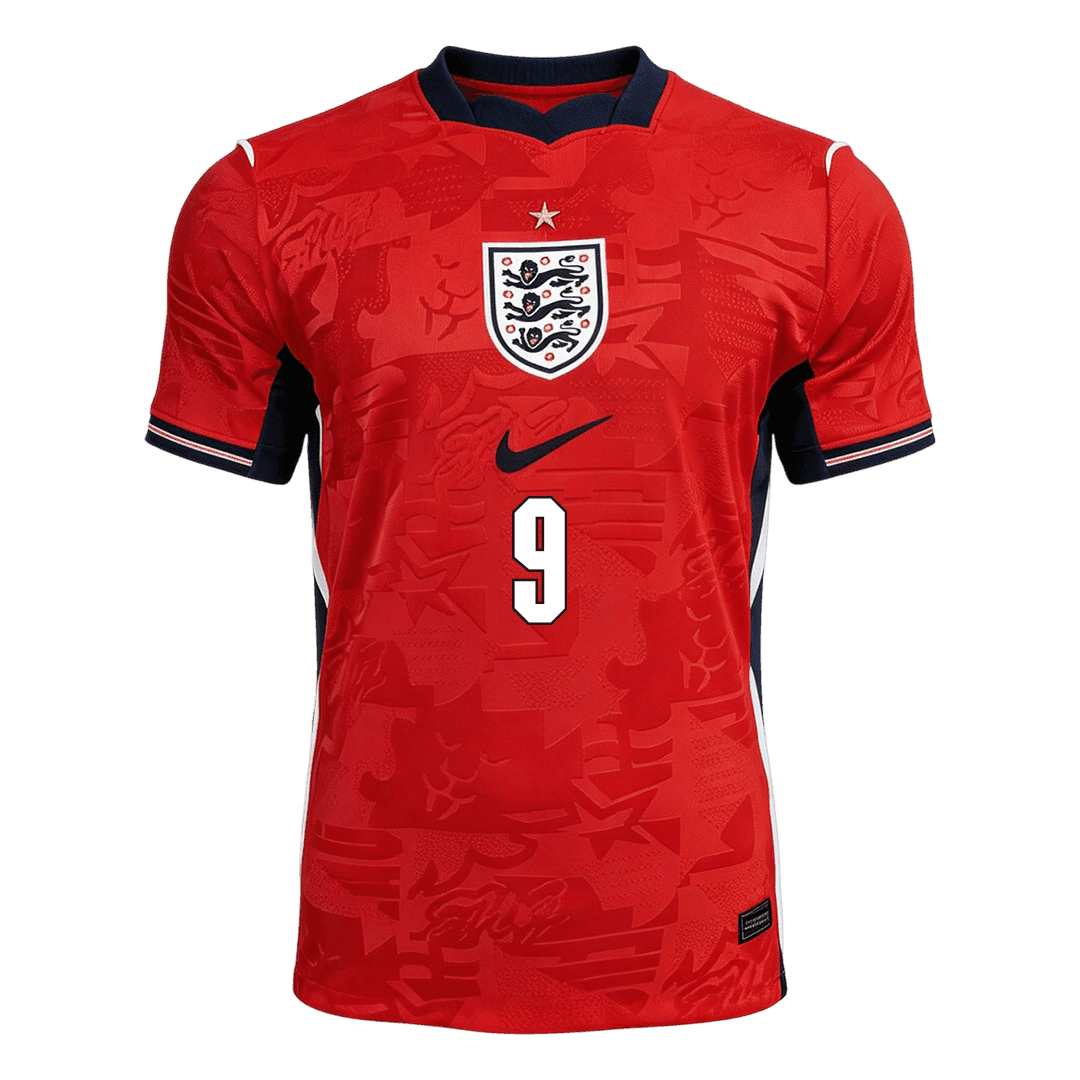 KANE #9 England Mens Away Soccer Jersey World Cup 2026 Red - Player Version