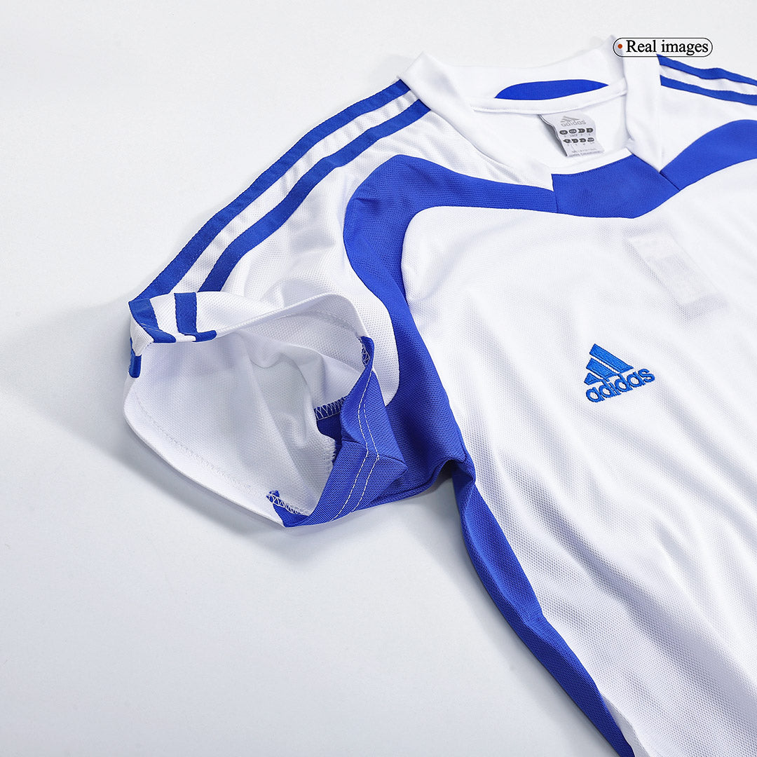 Retro Greece Mens Away Soccer Jersey 2004 White