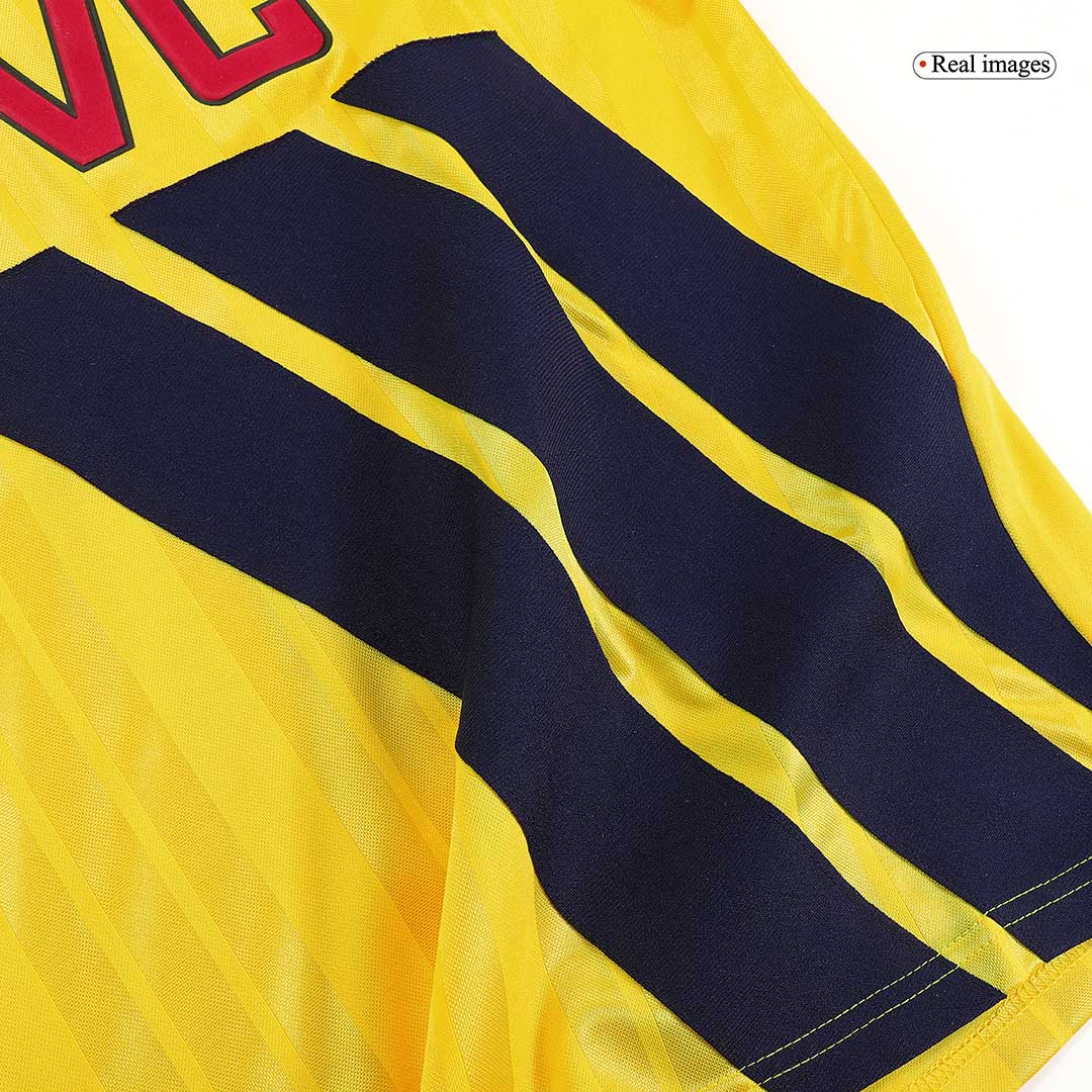 Retro Arsenal Mens Away Soccer Jersey 1993/94 Yellow