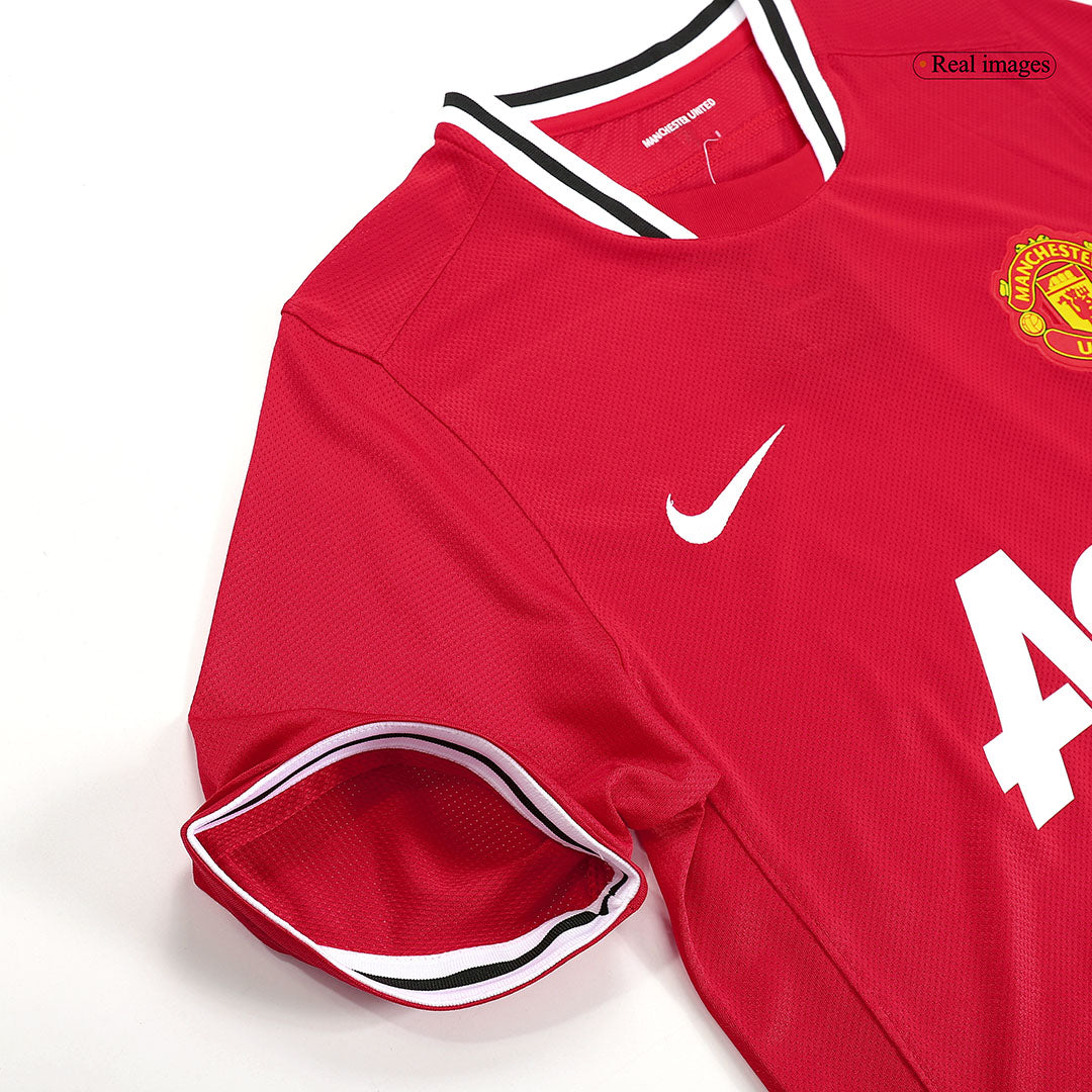 Retro Manchester United Mens Home Soccer Jersey 2011/12 Red