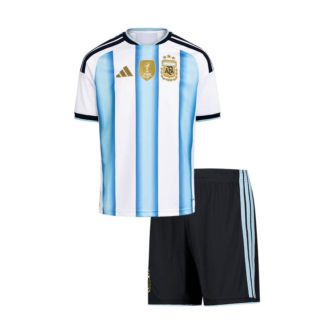 Argentina Kids Home Soccer Kit World Cup 2026 Blue&White [PREMIUM]