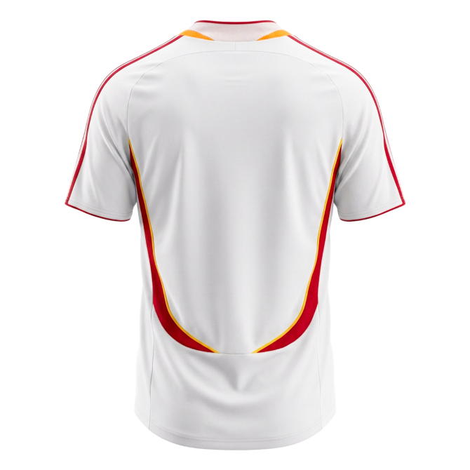 Retro Spain Mens Away Soccer Jersey 2006 White