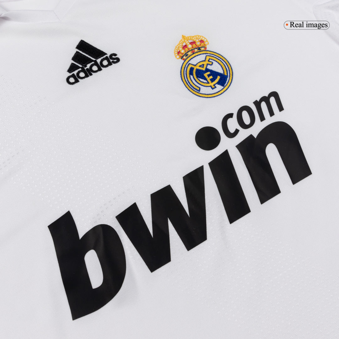 Retro Real Madrid Mens Home Soccer Jersey 2008/09 White