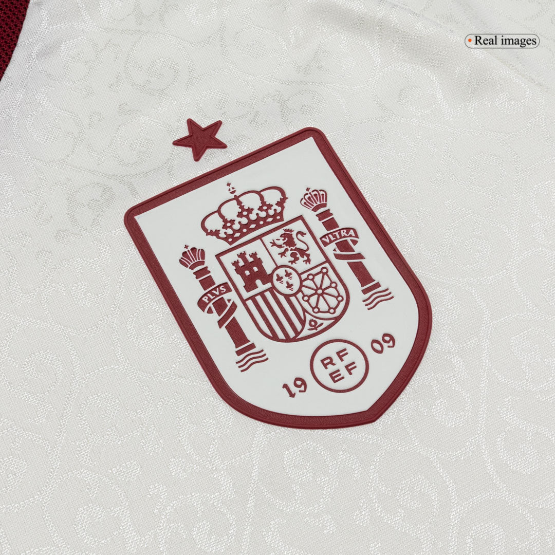 PEDRI #20 Spain Mens Away Soccer Jersey World Cup 2026 White - Player Version