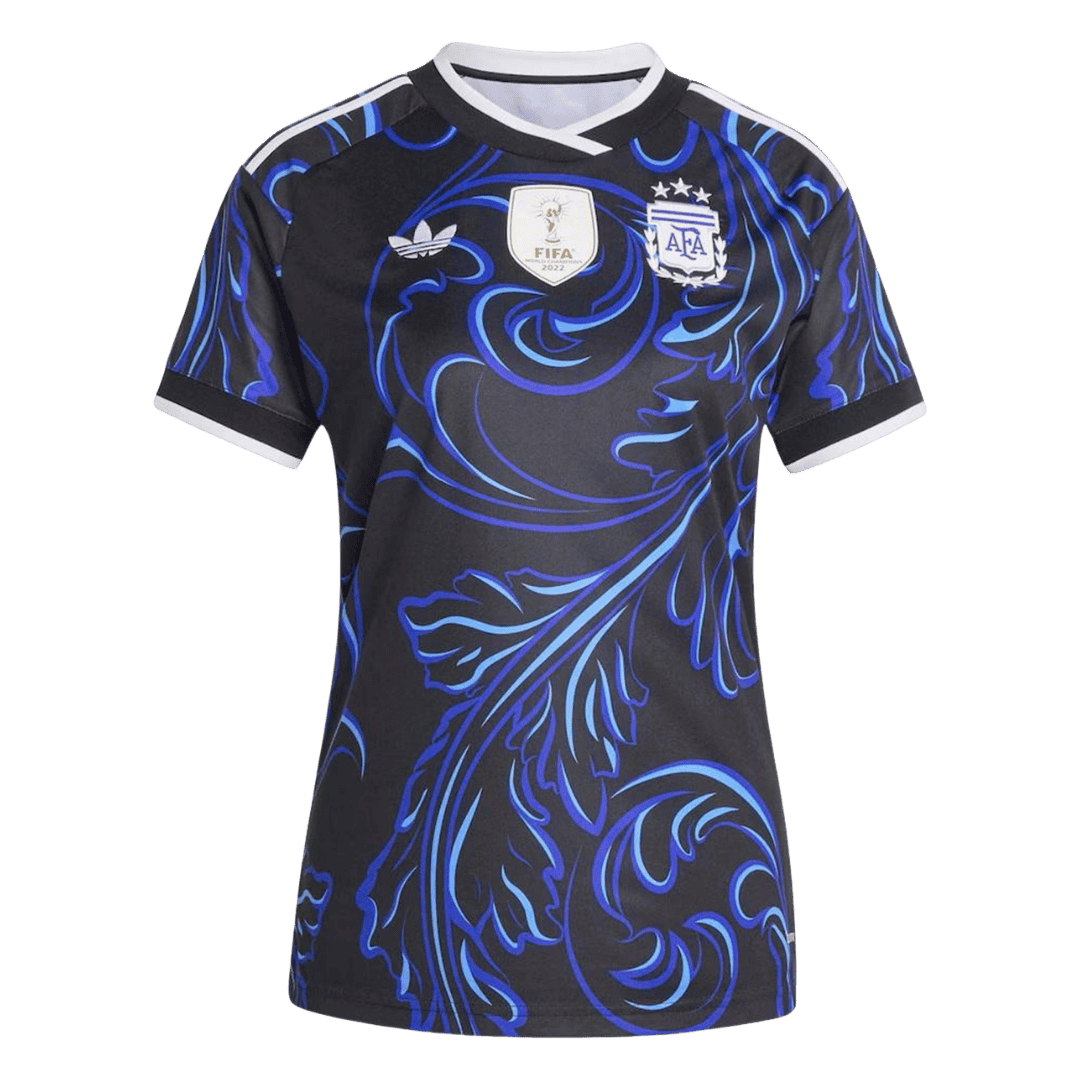 Argentina Womens Away Soccer Jersey World Cup 2026 Black