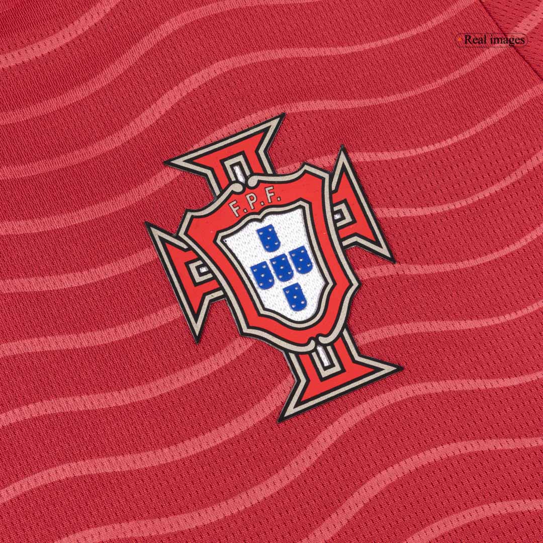 Portugal Mens Home Long Sleeve Soccer Jersey World Cup 2026 Red