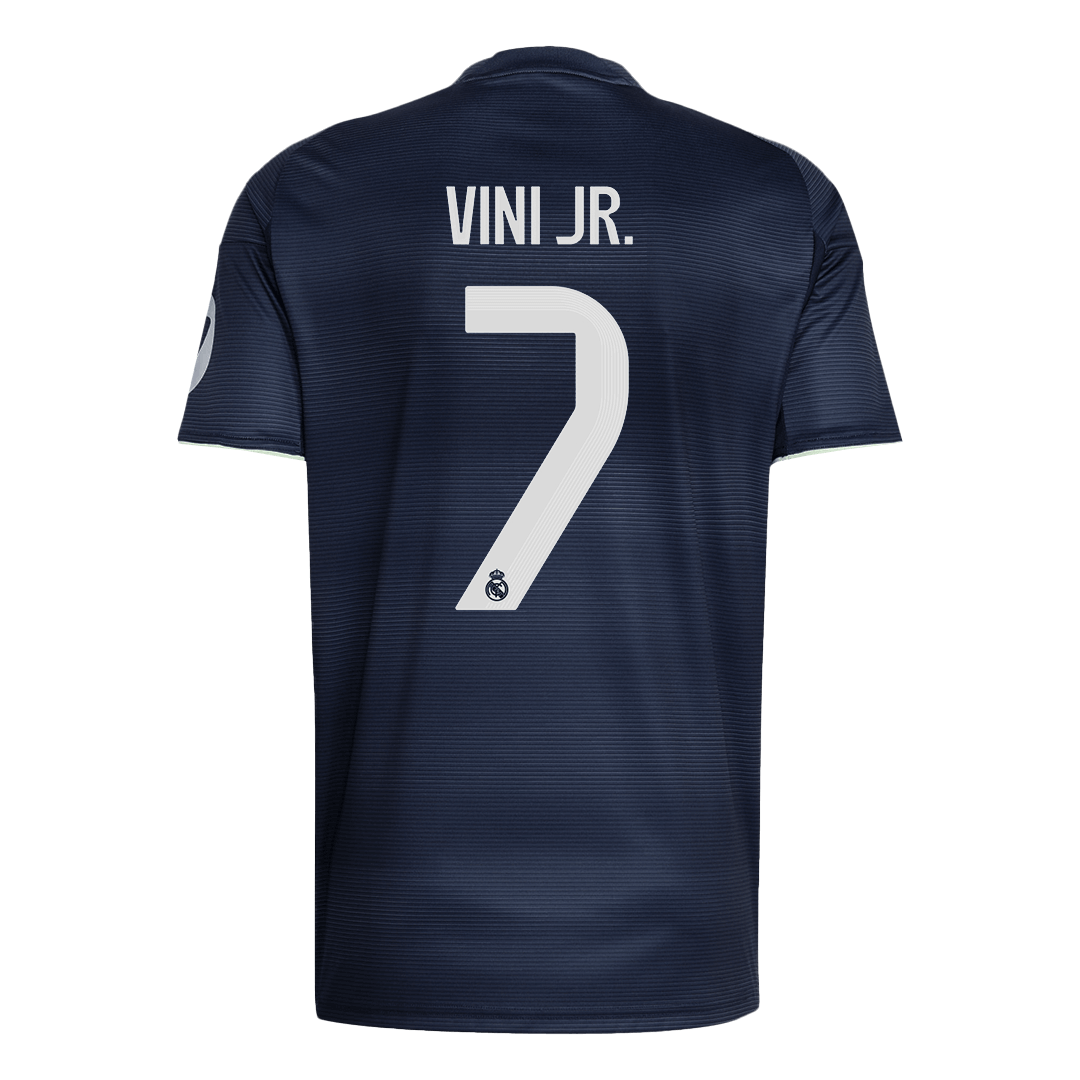 VINI JR. #7 Real Madrid Mens Away Soccer Jersey 2025/26 Navy [PREMIUM]