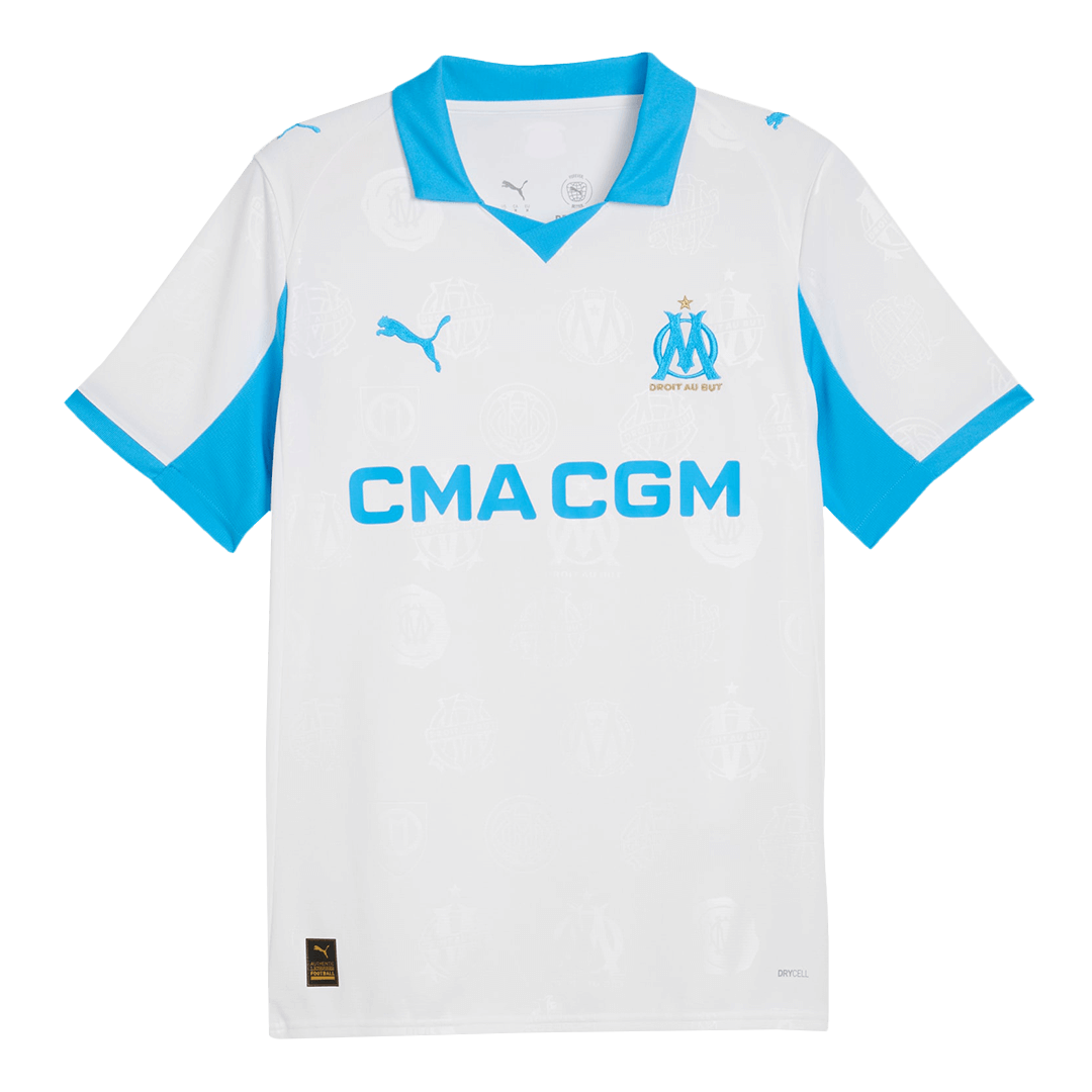 Marseille Mens Home Soccer Jersey 2025/26 White