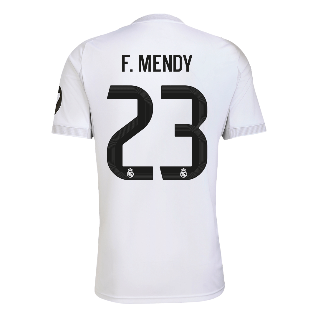 F.MENDY #23 Real Madrid Mens Home Soccer Jersey 2025/26 White [PREMIUM]