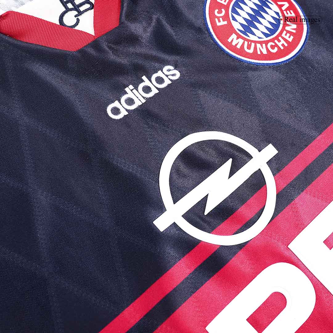 Retro Bayern Munich Mens Home Soccer Jersey 1997/99 Black&Red