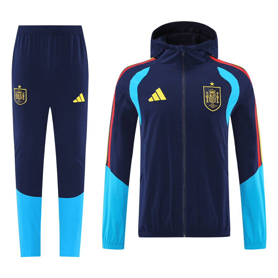 Spain Mens Training Tracksuit Kit 2026 Blue&Black