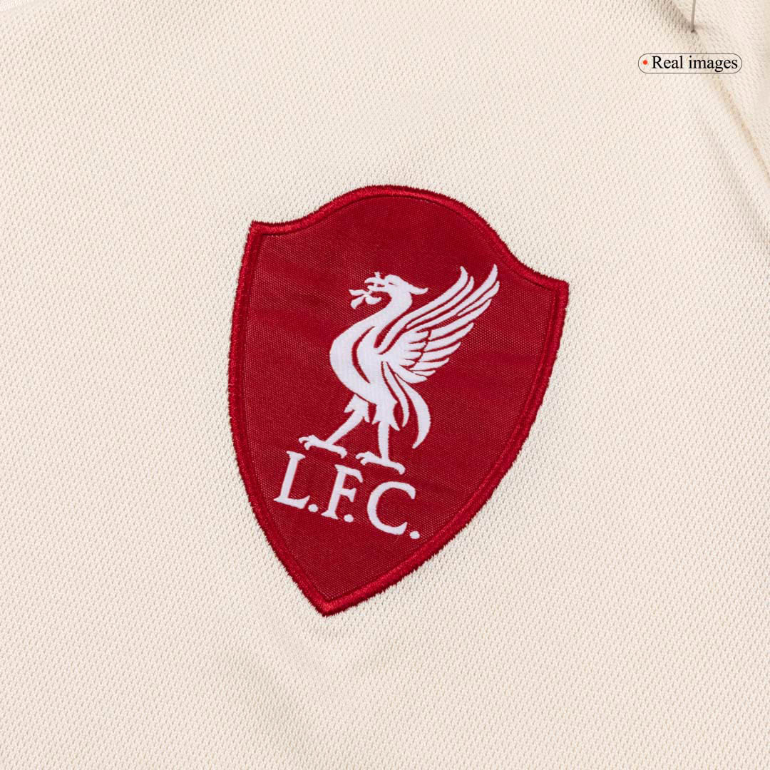 Liverpool Mens Away Long Sleeve Soccer Jersey 2025/26 White