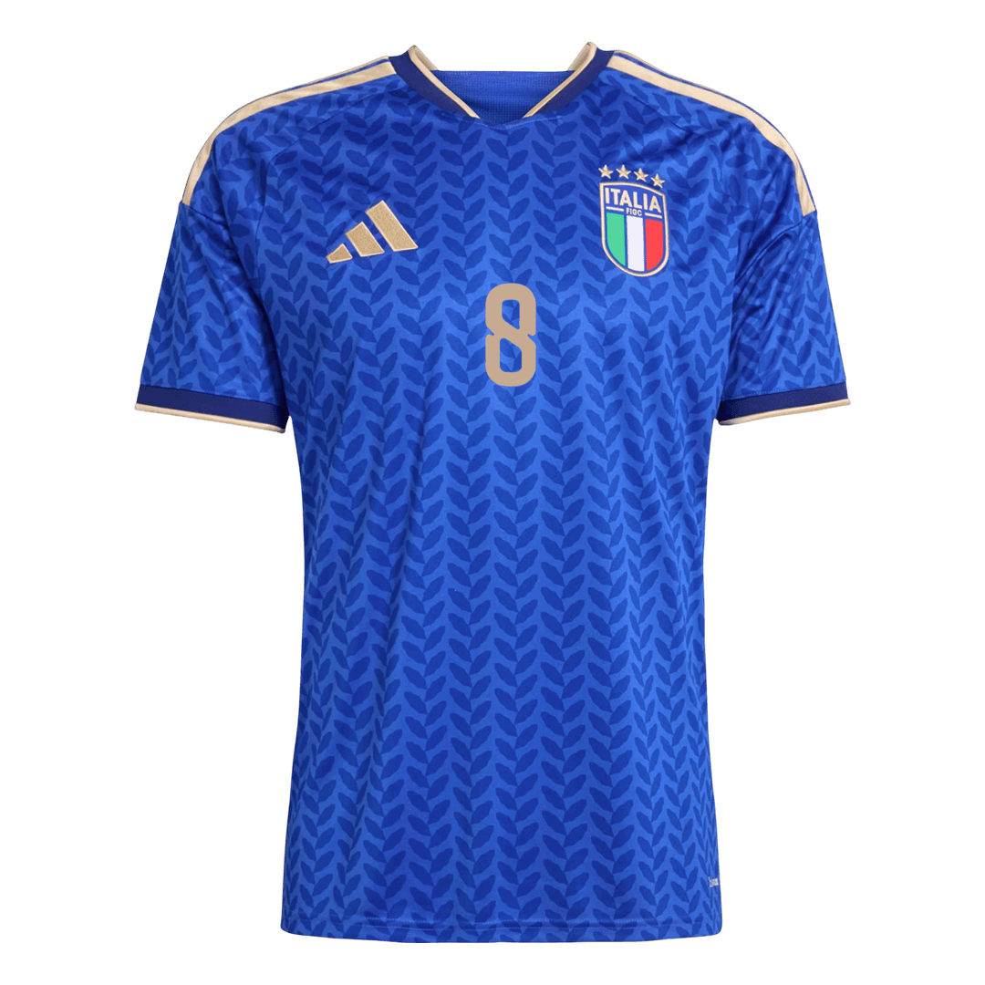 TONALI #8 Italy Mens Home Soccer Jersey World Cup 2026 Blue [PREMIUM]