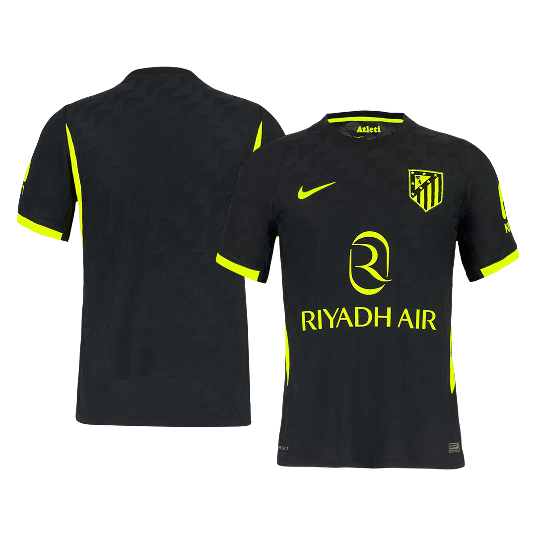 Atletico Madrid Mens Away Soccer Jersey 2026/27 Black