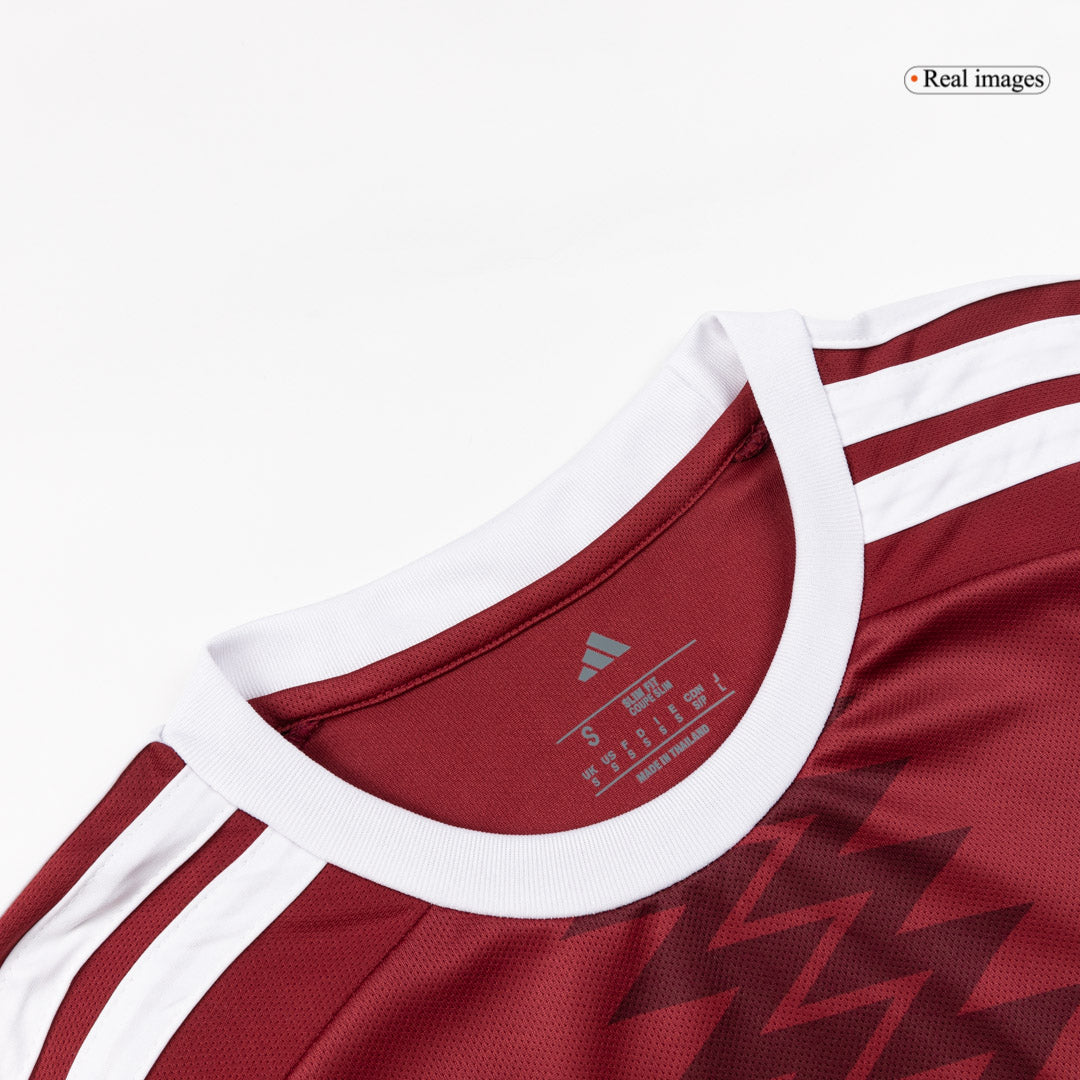 Qatar Mens Home Soccer Jersey World Cup 2026 Red