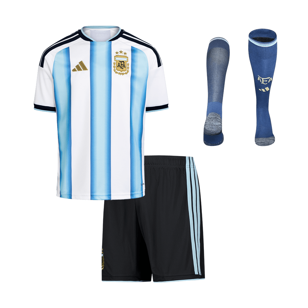 Argentina Kids Home Soccer Full Set World Cup 2026 Blue&White [PREMIUM]