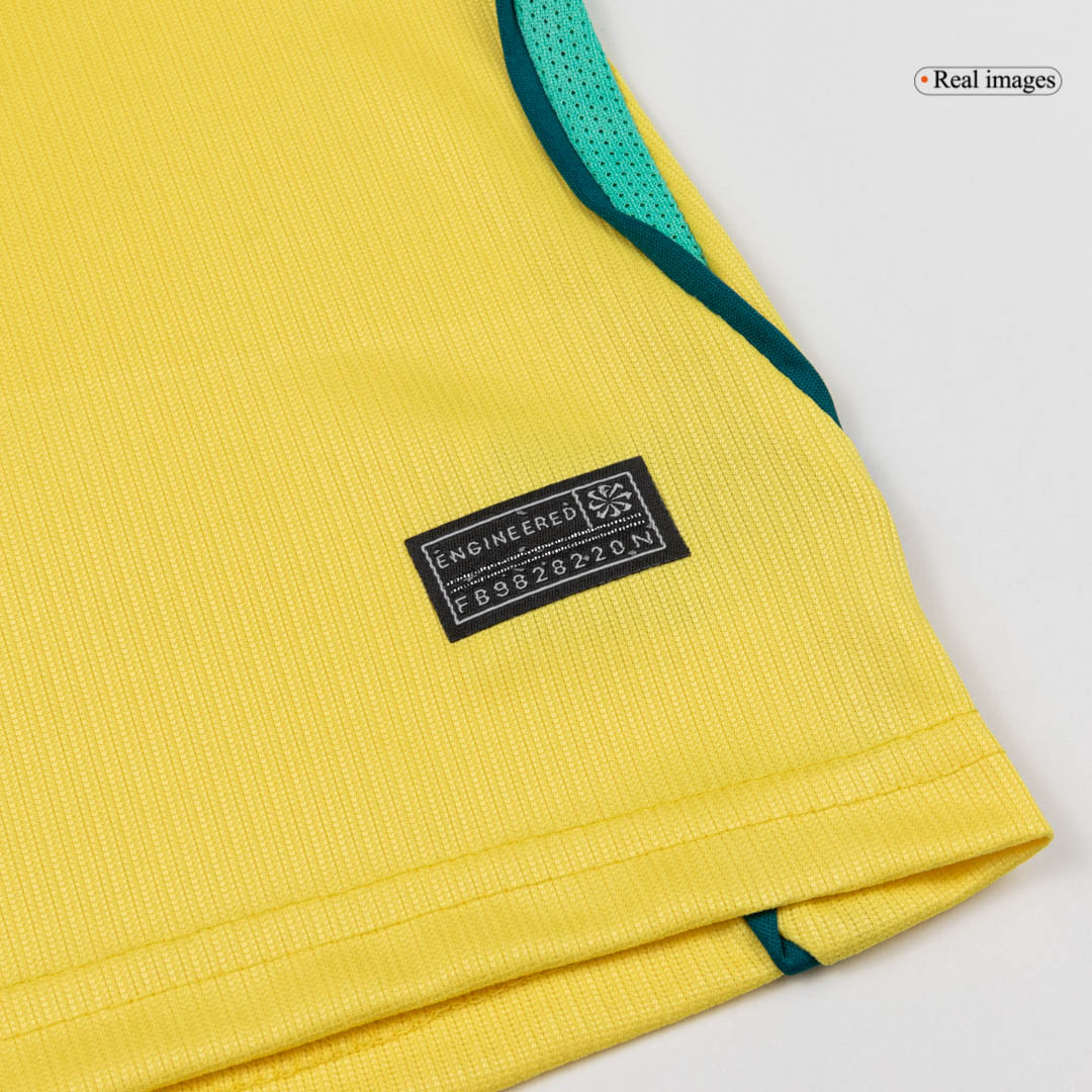 Brazil Kids Home Soccer Kit World Cup 2026 Yellow