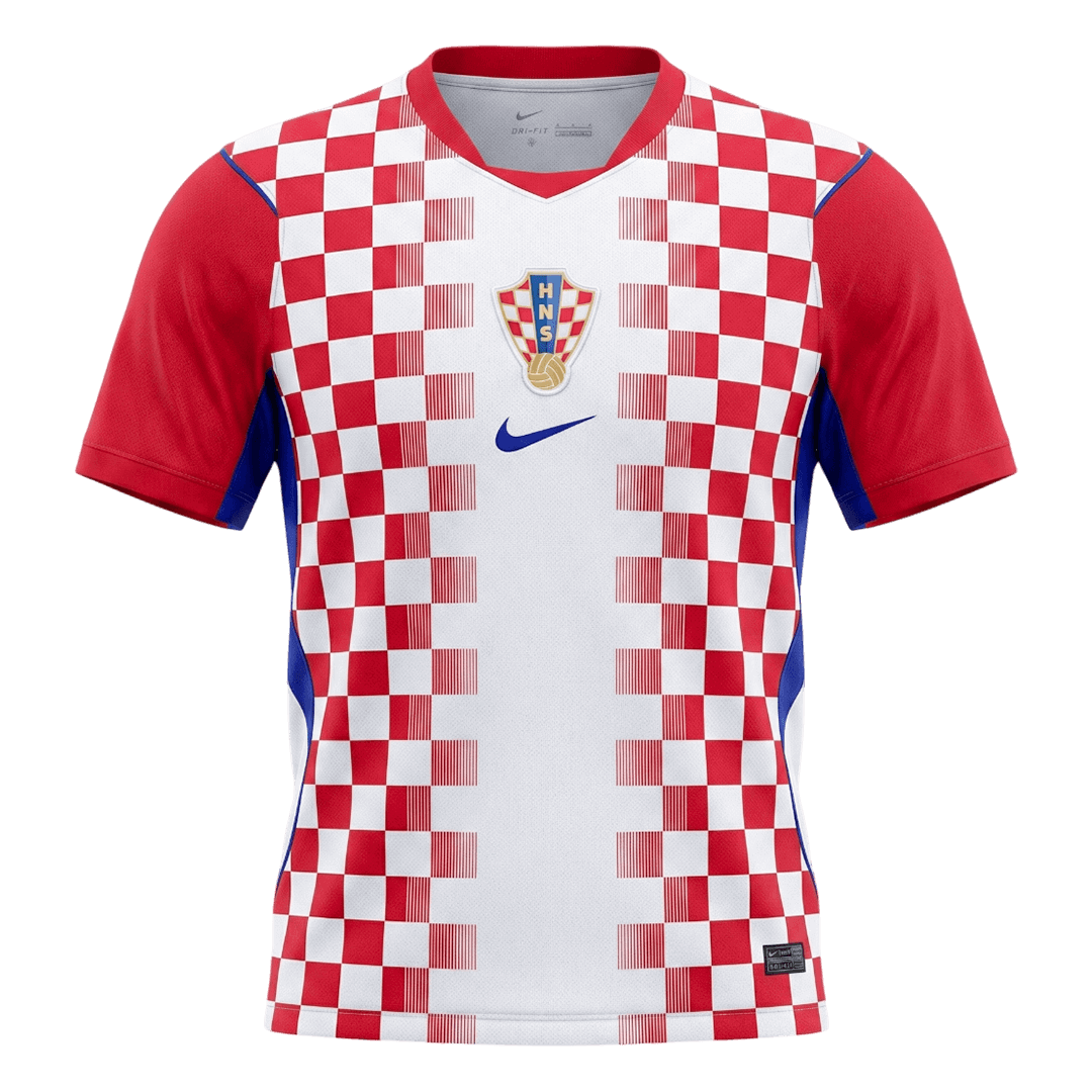 Croatia Mens Home Soccer Jersey World Cup 2026 Red&White