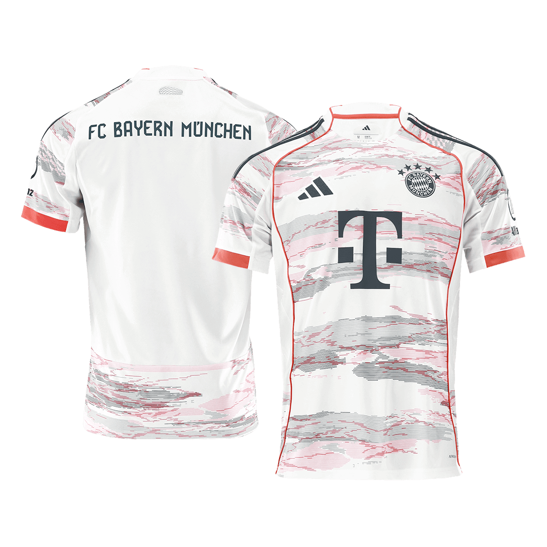 Bayern Munich Mens Away Soccer Jersey 2025/26 White