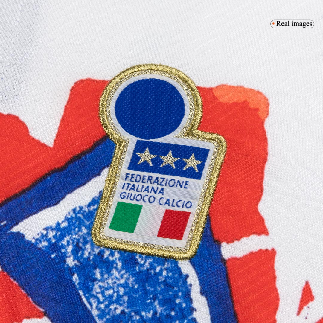 Retro Italy Mens Pre-Match Soccer Jersey 1994 White