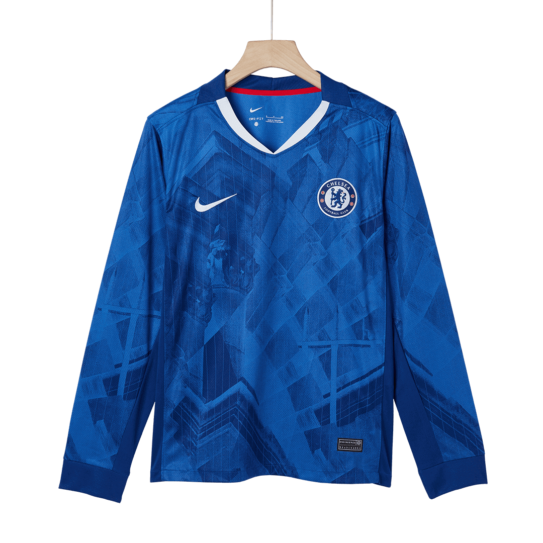 Chelsea Mens Home Long Sleeve Soccer Jersey 2025/26 Blue