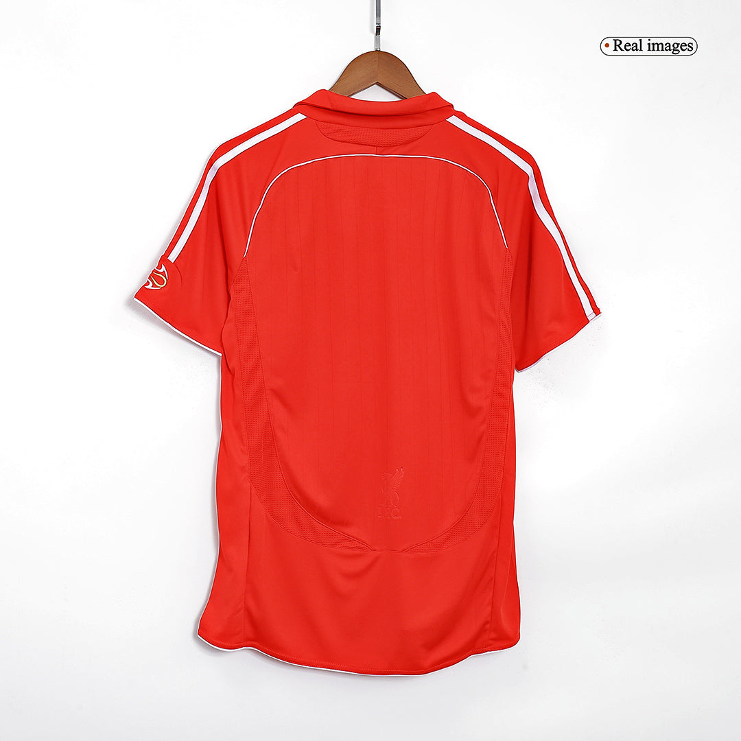 Retro Liverpool Mens Home Soccer Jersey 2006/07 Red