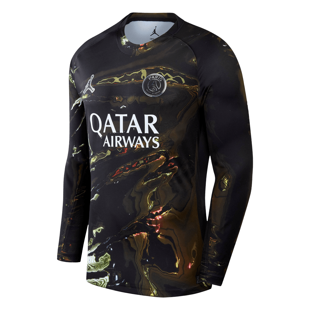 PSG Mens Long Sleeve Soccer Jersey 2025/26 Black