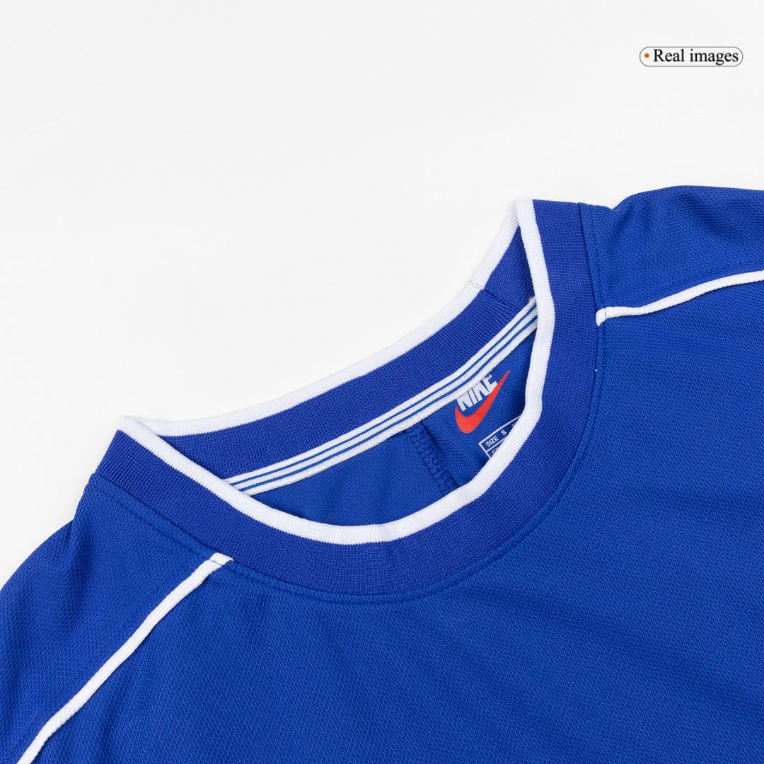 Retro Brazil Mens Away Soccer Jersey 1998 Blue