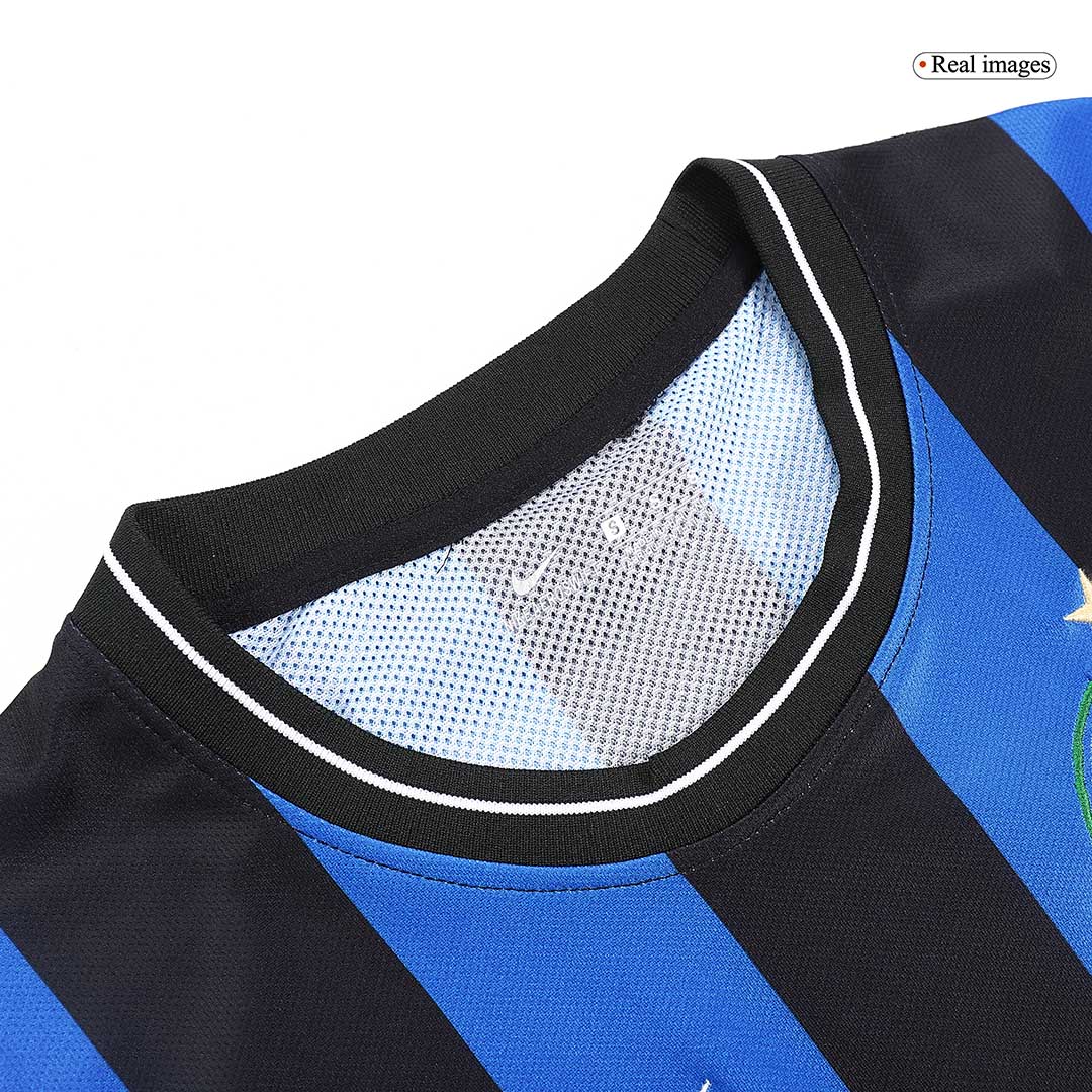 Retro Inter Milan Mens Home Soccer Jersey UCL Final UCL 2009/10 Black&Blue