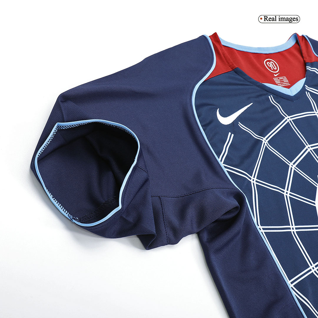 Retro Atletico Madrid Mens Away Soccer Jersey 2004/05 Navy