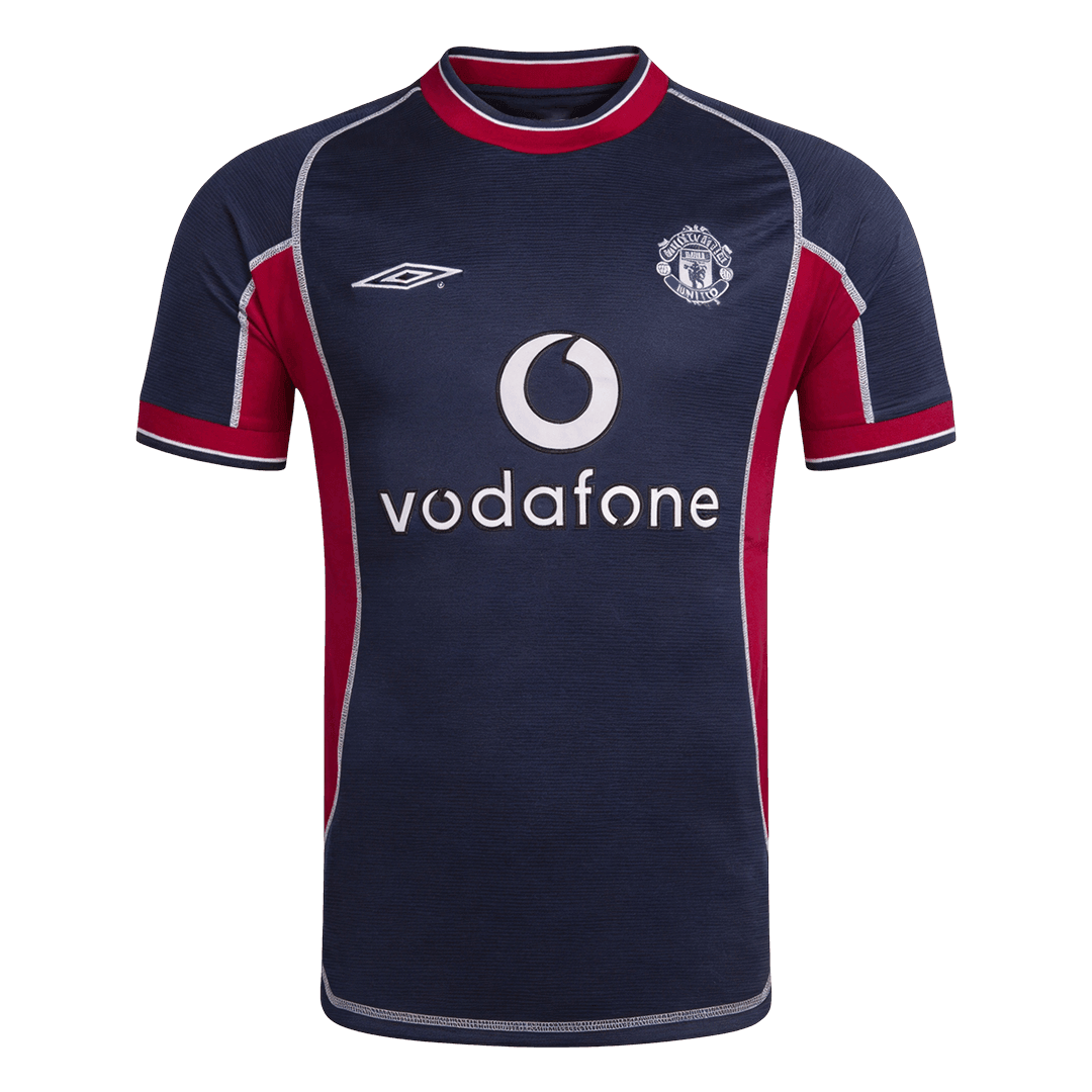 Retro Manchester United Mens Third Soccer Jersey 2000/01 Navy